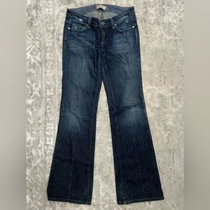 Paige Premium Denim with leather back pocket detail